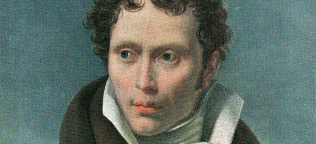 Arthur Schopenhauer Portrait by Ludwig Sigismund Ruhl 1815 Unibib Ffm