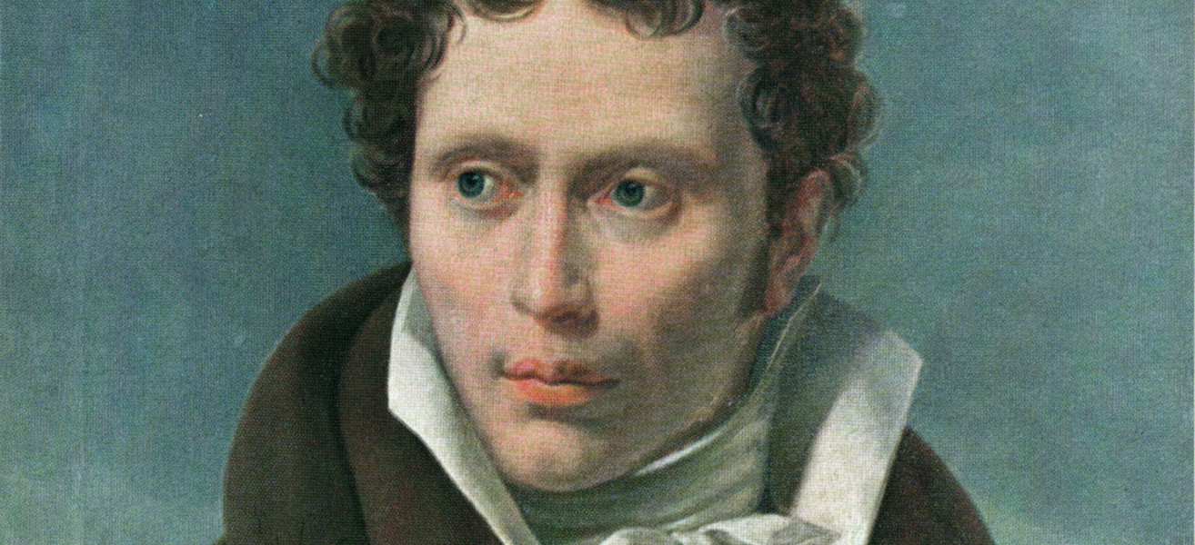 Arthur Schopenhauer Portrait by Ludwig Sigismund Ruhl 1815 Unibib Ffm