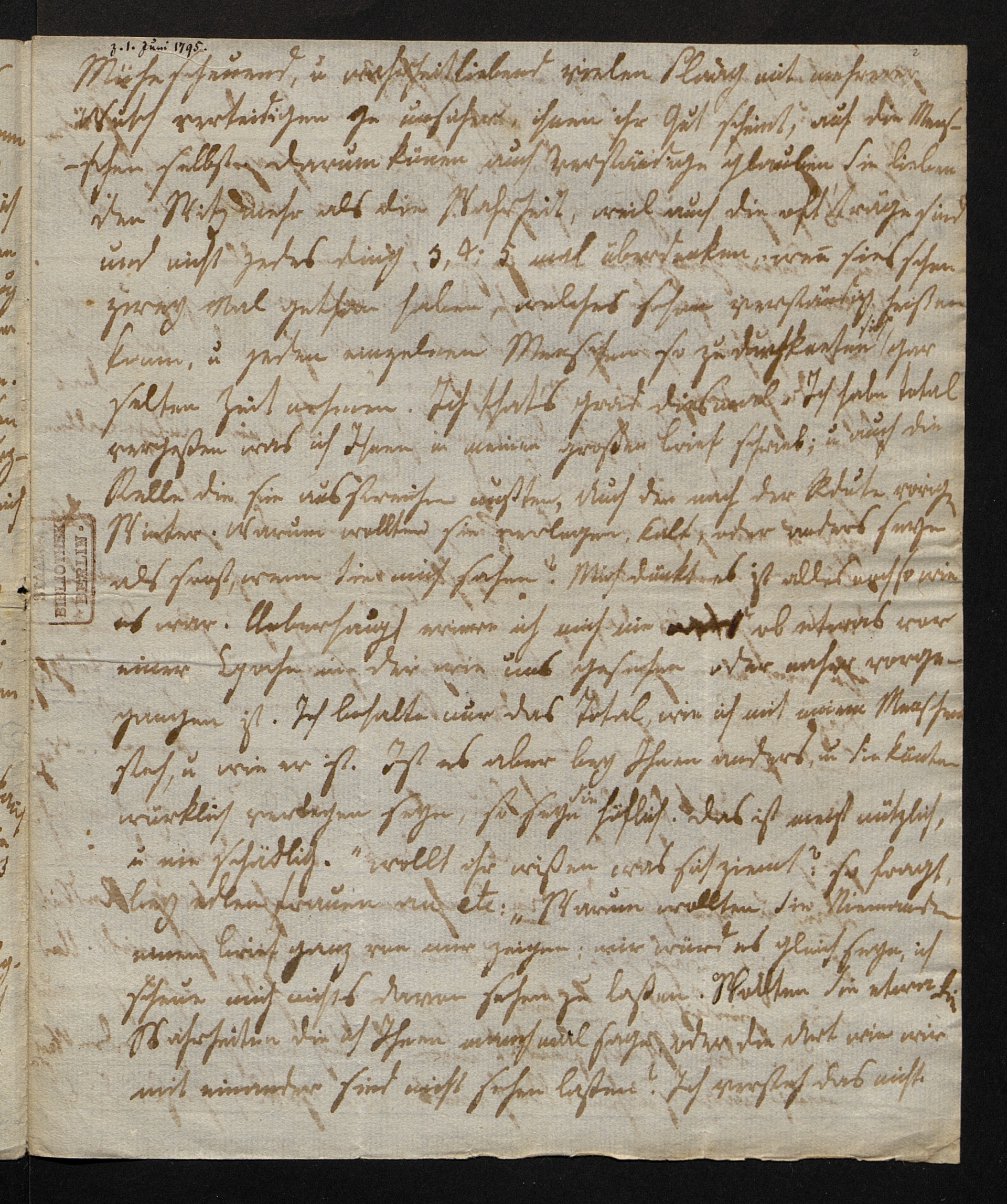 An D. Veit 1. Juni 1795 S. 2