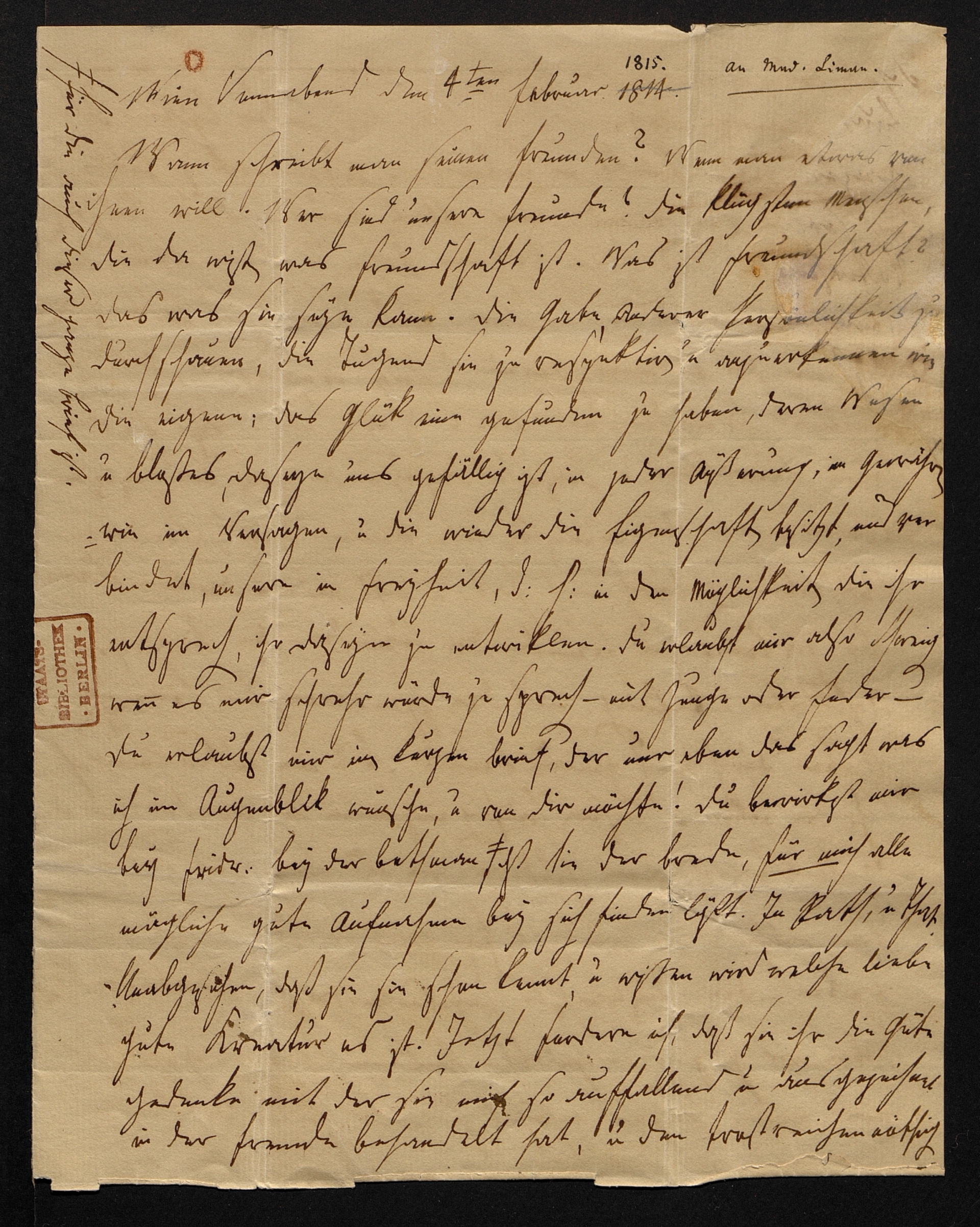 An Liman 4.2.1815 S. 1
