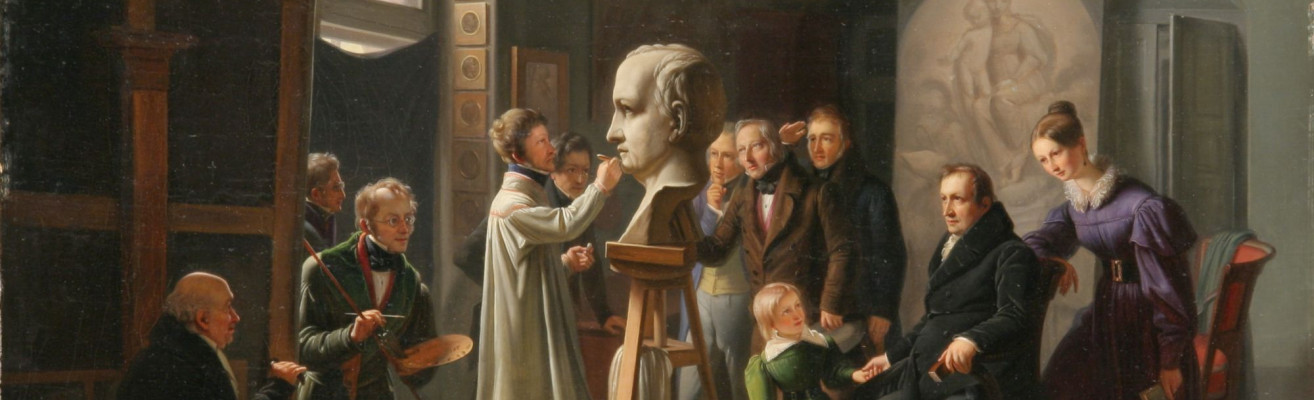 Vogel von Vogelstein David d Angers modelliert die Bueste Ludwig Tiecks IV 1967 016 Hall